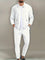 Zip-Up Textured Jogger Set for Men